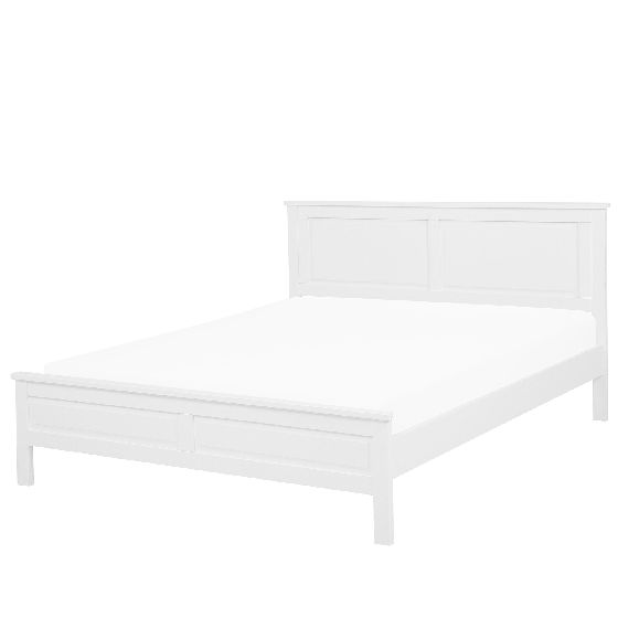 Sänky mänty OLIVET 140 x 200 cm Valkoinen