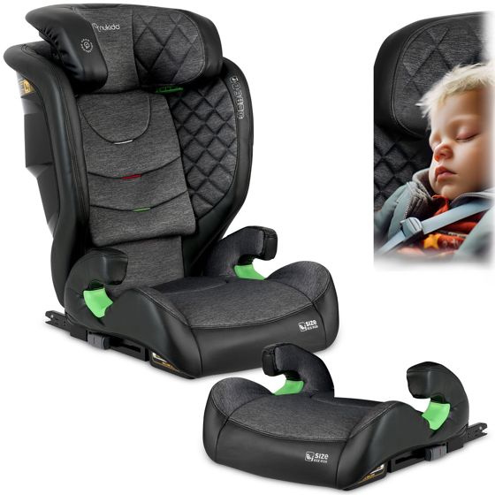 Nukido Louis Turvaistuin Musta/Harmaa 15-36 kg ISOFIX