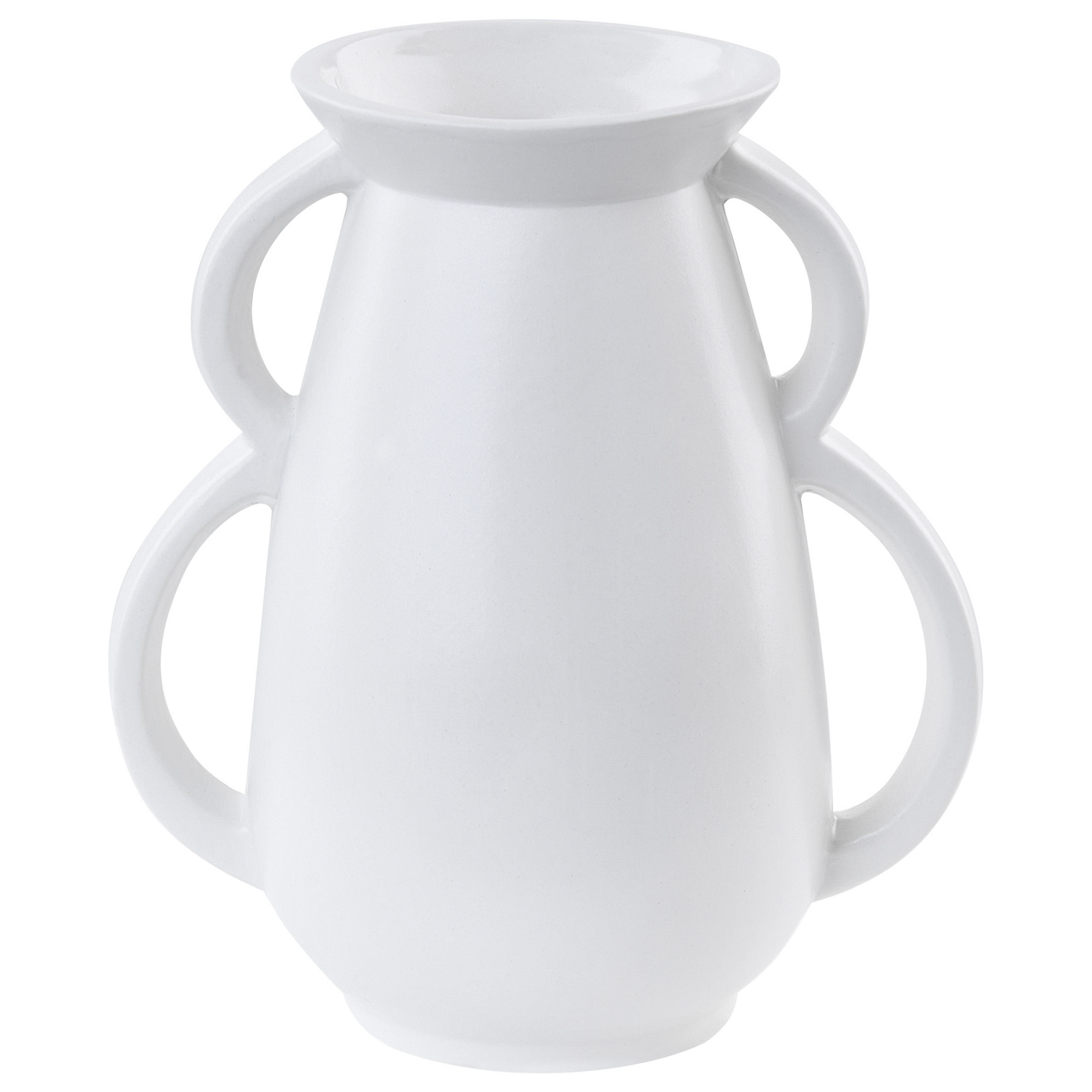 Kukkamaljakko KOROPI keramiikka 19 cm Valkoinen