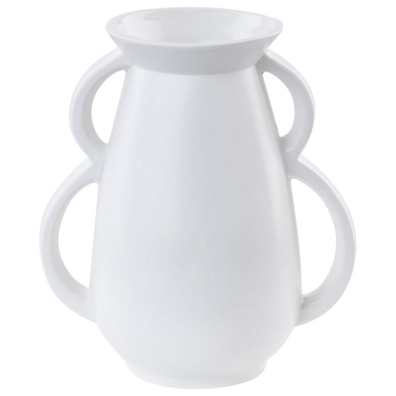 Kukkamaljakko KOROPI keramiikka 19 cm Valkoinen