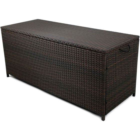 Lyfco Säilytyslaatikko Kattvik, 134x54x59cm, polyrottinki, ruskea