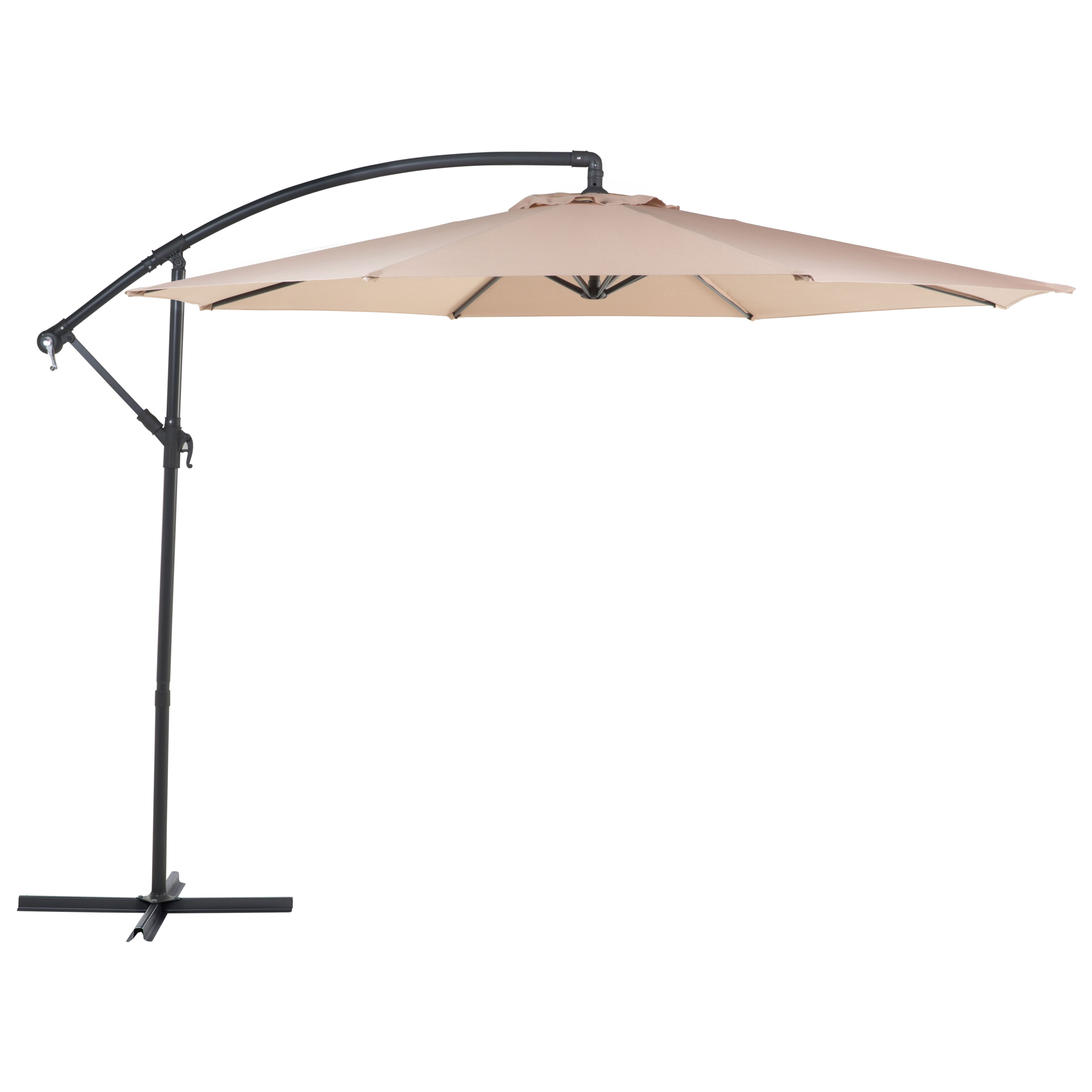Riippuva aurinkovarjo 300 cm RAVENNA Hiekanbeige