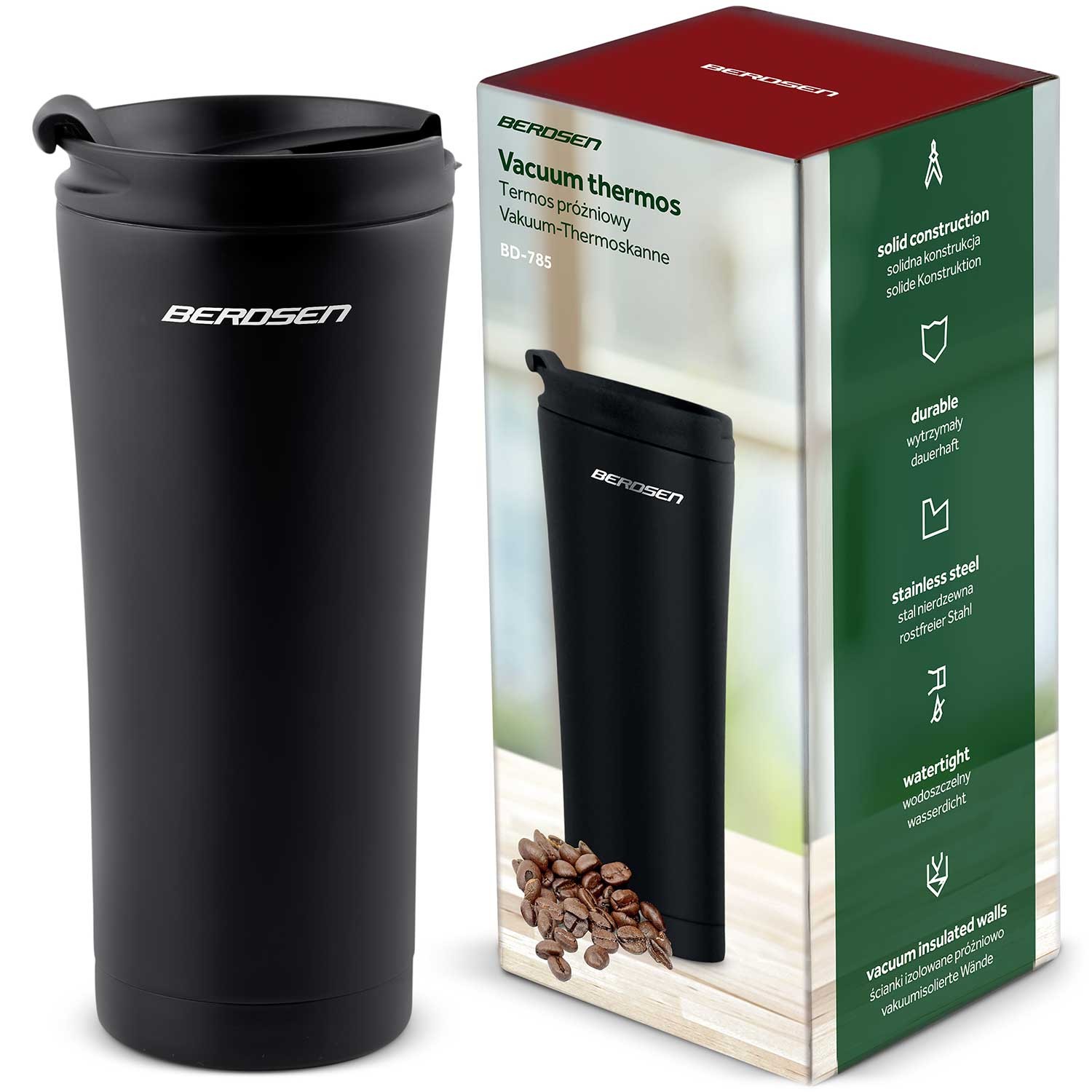 Tyhjiötermos 470 ml BD-785 musta