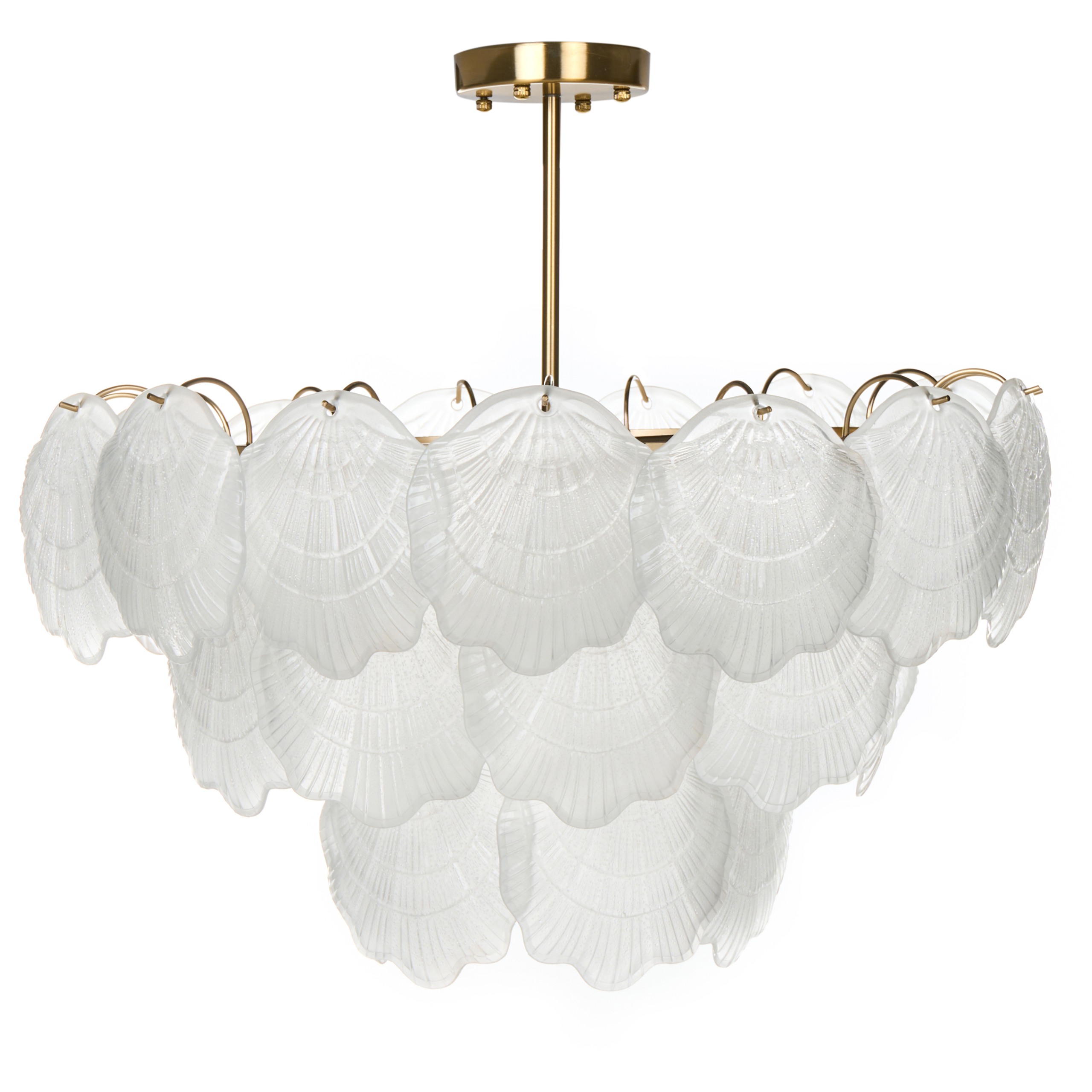 Kattokruunu CAPLINA lasi Messinki