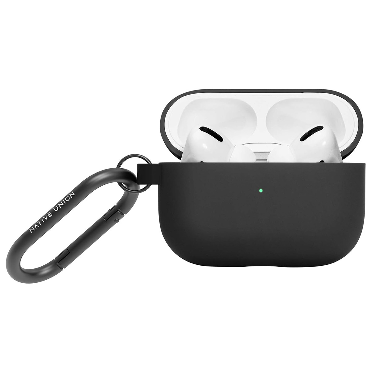 Silikoninen Roam-kotelo AirPods Pro 2:lle metalliklipsillä