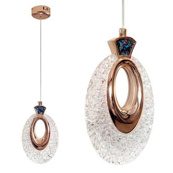 TOOLIGHT riippuvalaisin LHJ109-1CP kulta, ruusukulta, 13x3x22,5cm