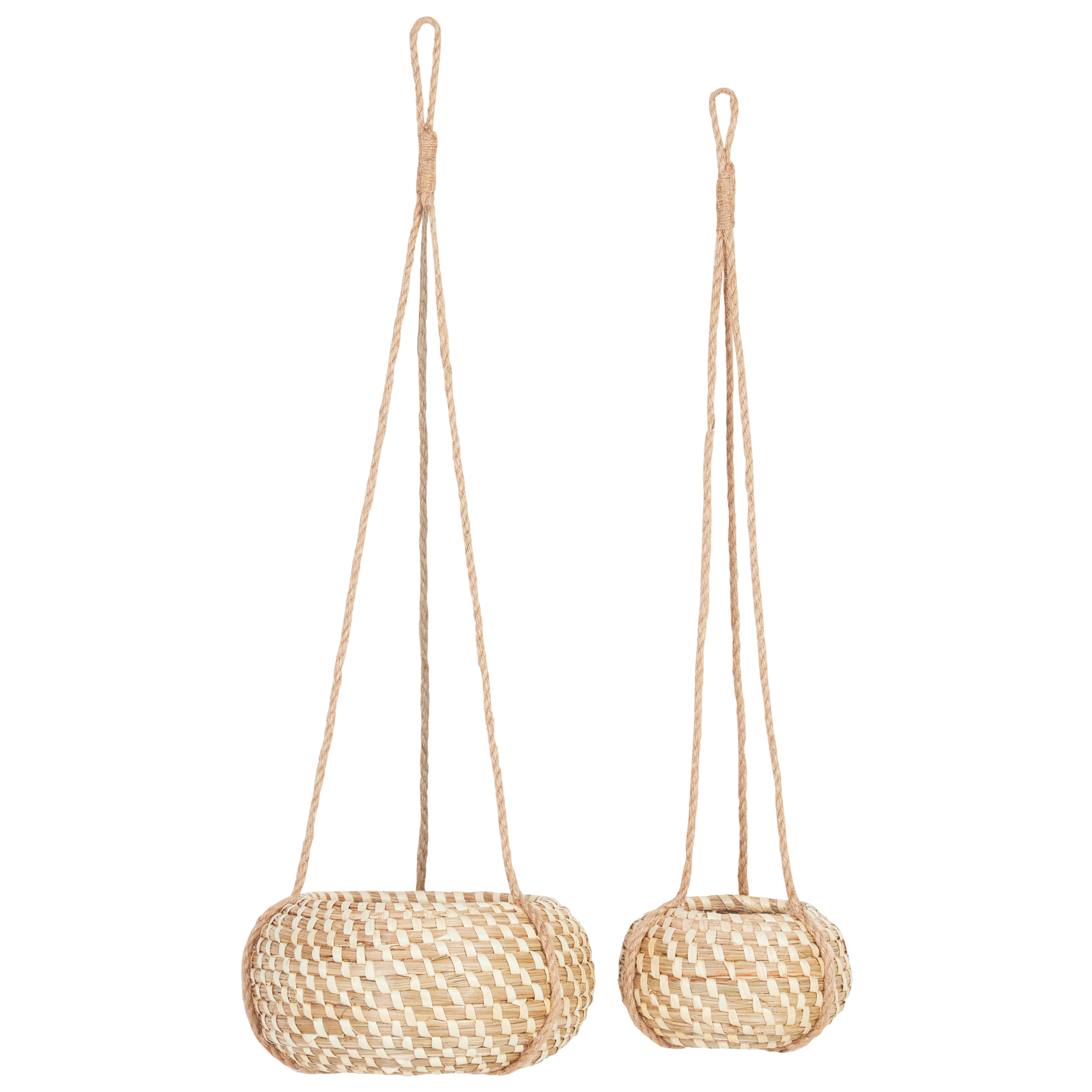 Kukkaruukkusetti 2 kpl REMORA 22/14 cm Meriheinä Luonnonväri