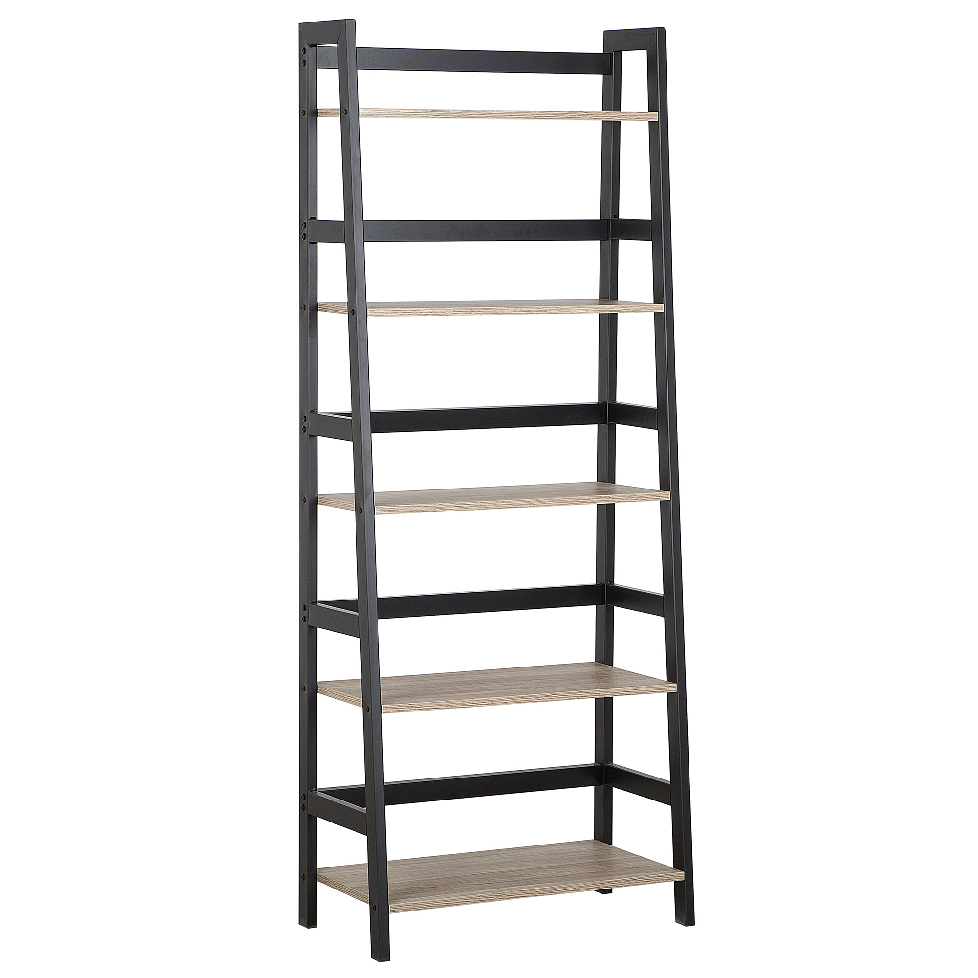 Hyllykkö 5 tasoa CROYDON 163 cm Musta