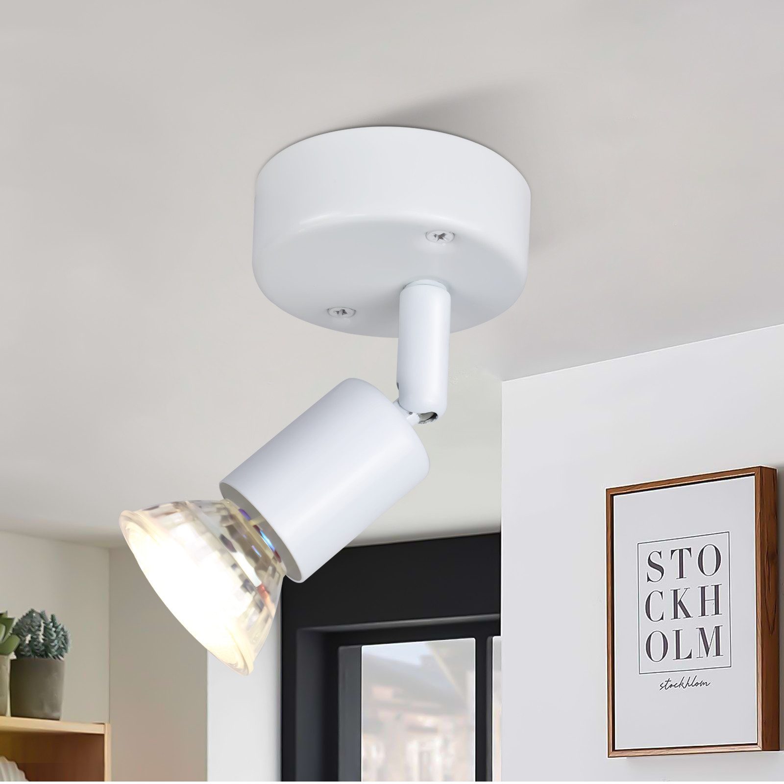 NETTLIFE säädettävä LED - kattospottivalaisin GU10 1 liekki kattospottivalaisimet säädettävät teollinen olohuone