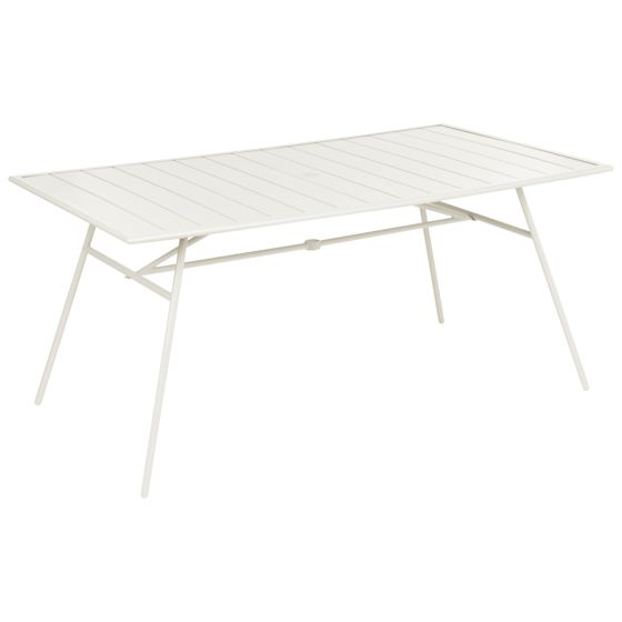 Puutarhapöytä TERENZO 160 cm 90 cm Metalli Vaaleanbeige