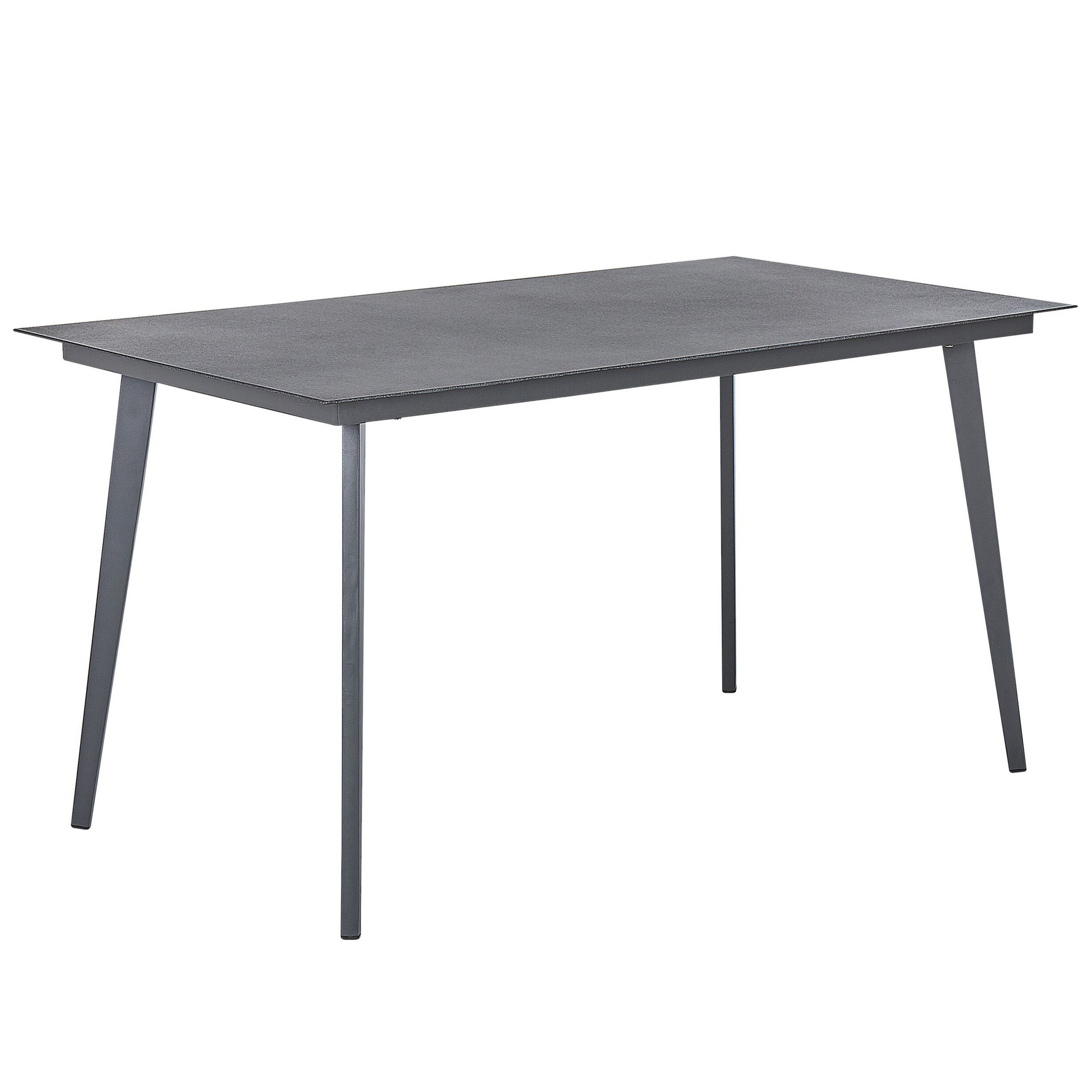 Puutarhapöytä MILETO 140 cm 80 cm Lasi Harmaa