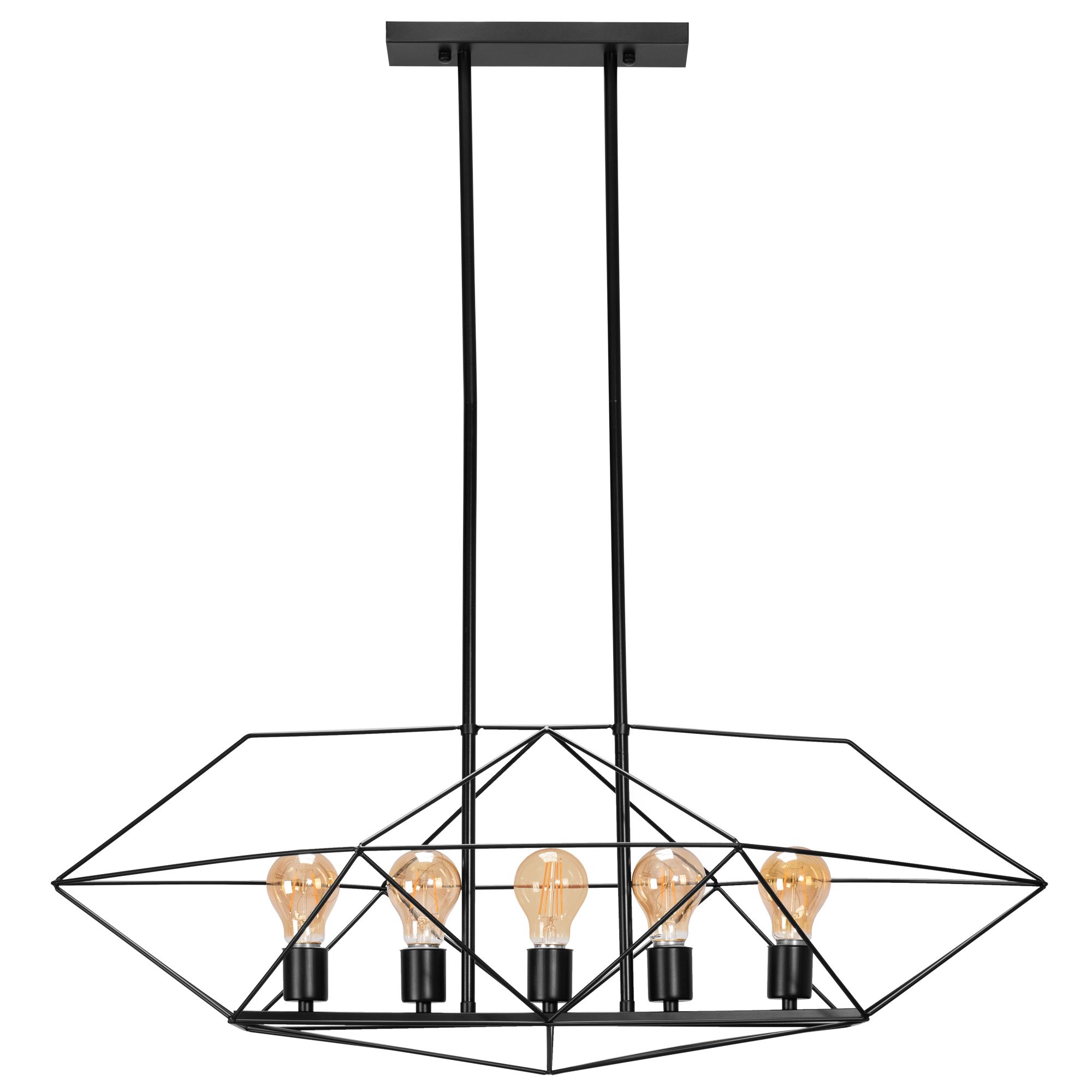 TOOLIGHT riippuvalaisin APP1037-5CP Musta, 29x82x88cm