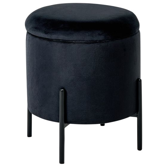 Säilytysrahi WENONA sametti Musta