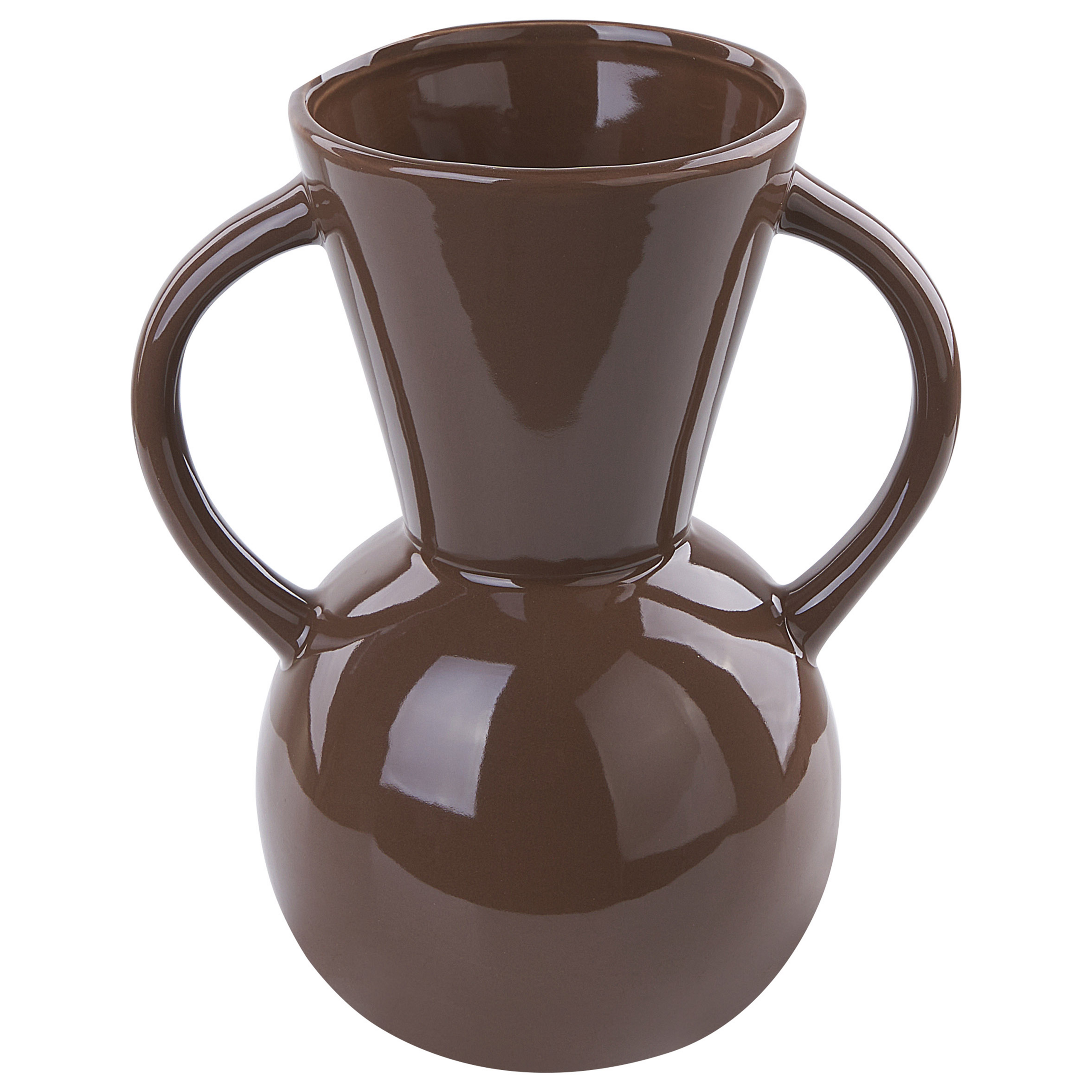 Kukkamaljakko ORESTIADA keramiikka 19 cm Ruskea