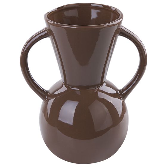 Kukkamaljakko ORESTIADA keramiikka 19 cm Ruskea