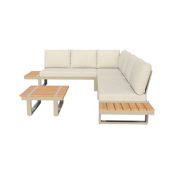 Lounge-istuinryhmä sohvapöydällä, beige