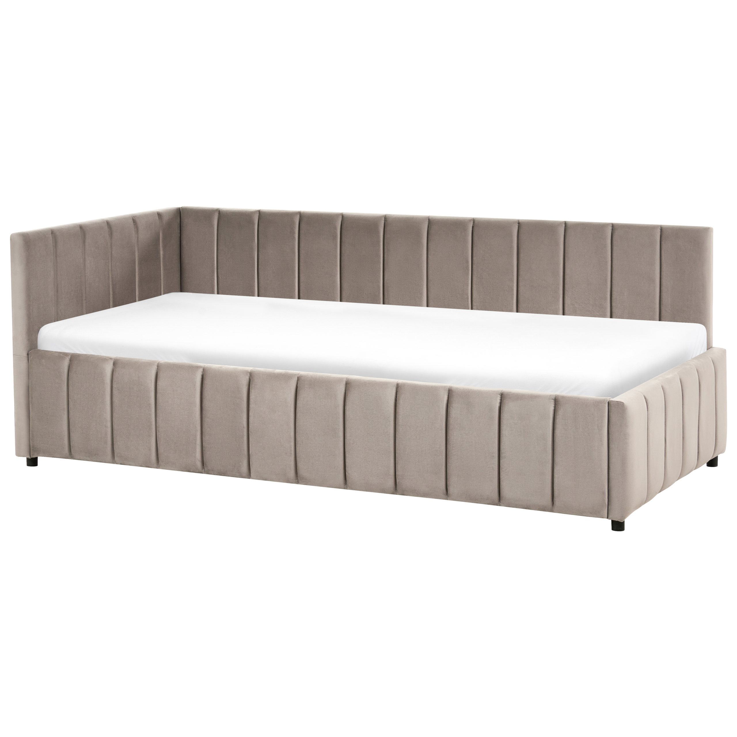Sohvasänky Sametti LISIEUX 90 x 200 cm Ruskeanharmaa