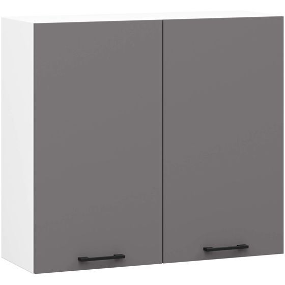 Akord Kaappi Oliwia Valkoinen-Harmaa Grafiitti 30x80x58