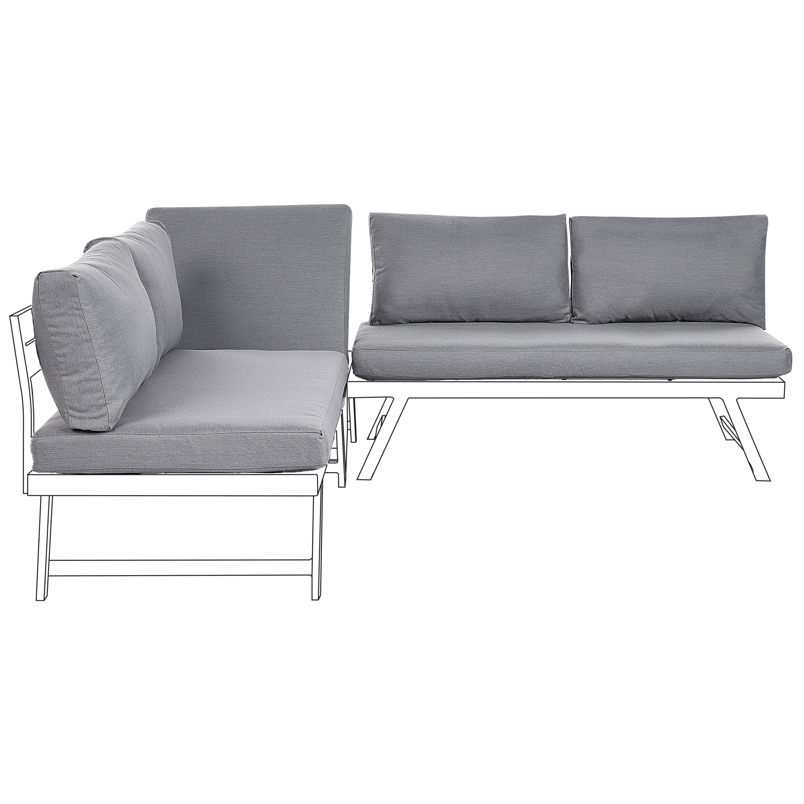 Ulkotyynyjen päällissetti COCCORINO Tummanharmaa