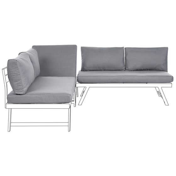 Ulkotyynyjen päällissetti COCCORINO Tummanharmaa