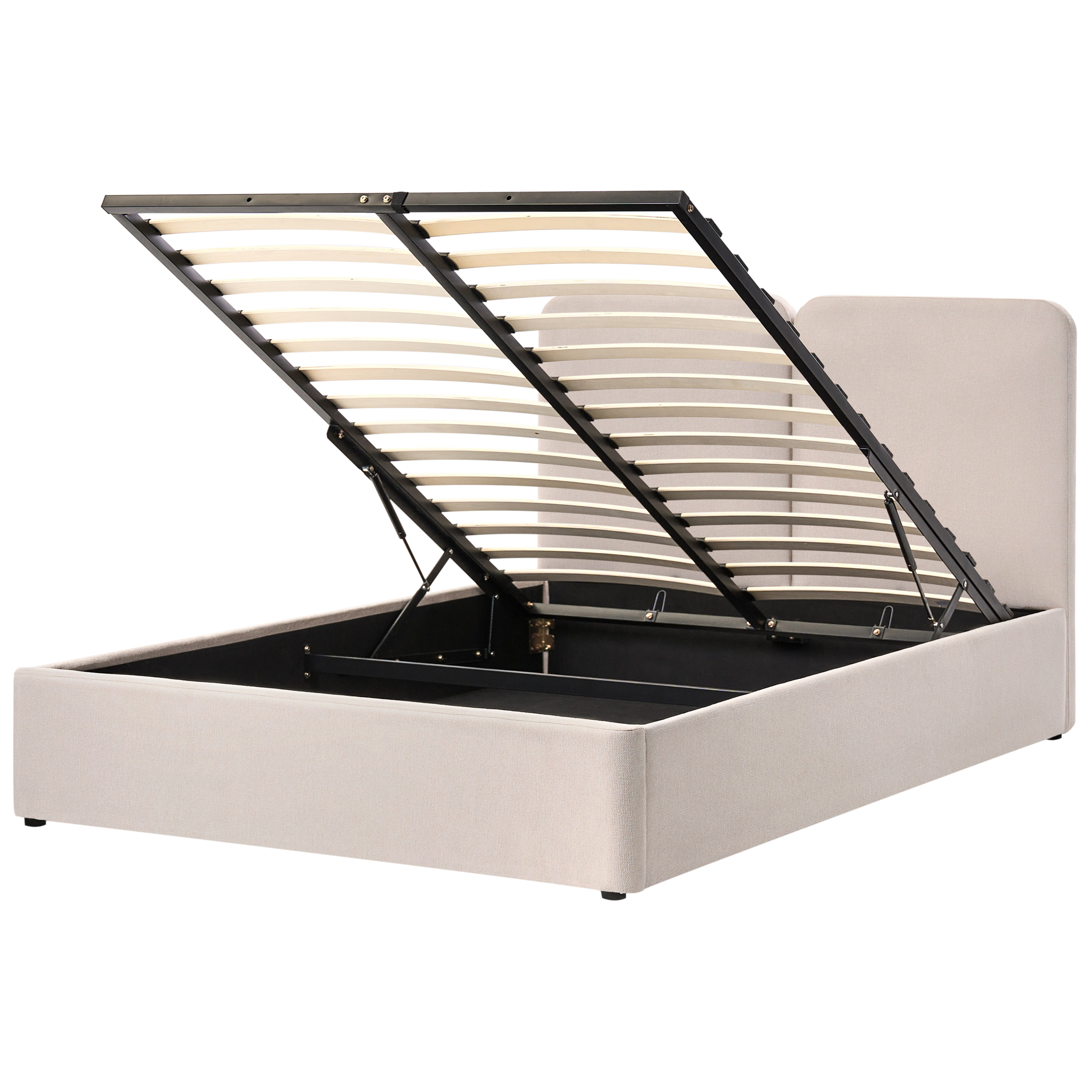 Sänky säilytystilalla kangas ARBOIS 160 x 200 cm Beige