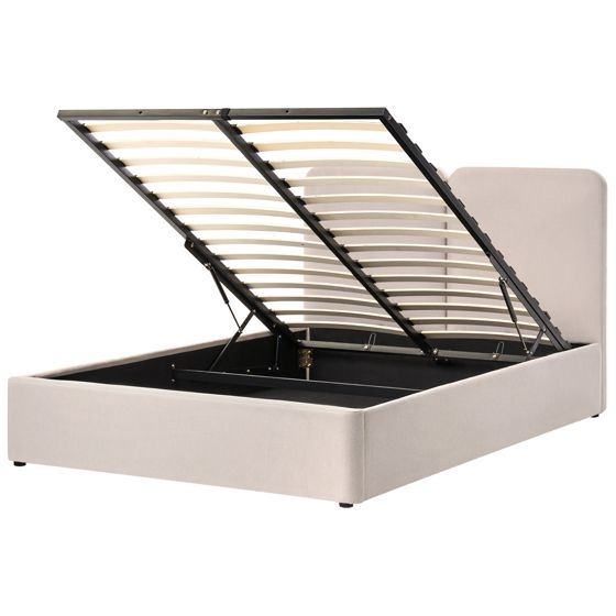 Sänky säilytystilalla kangas ARBOIS 160 x 200 cm Beige