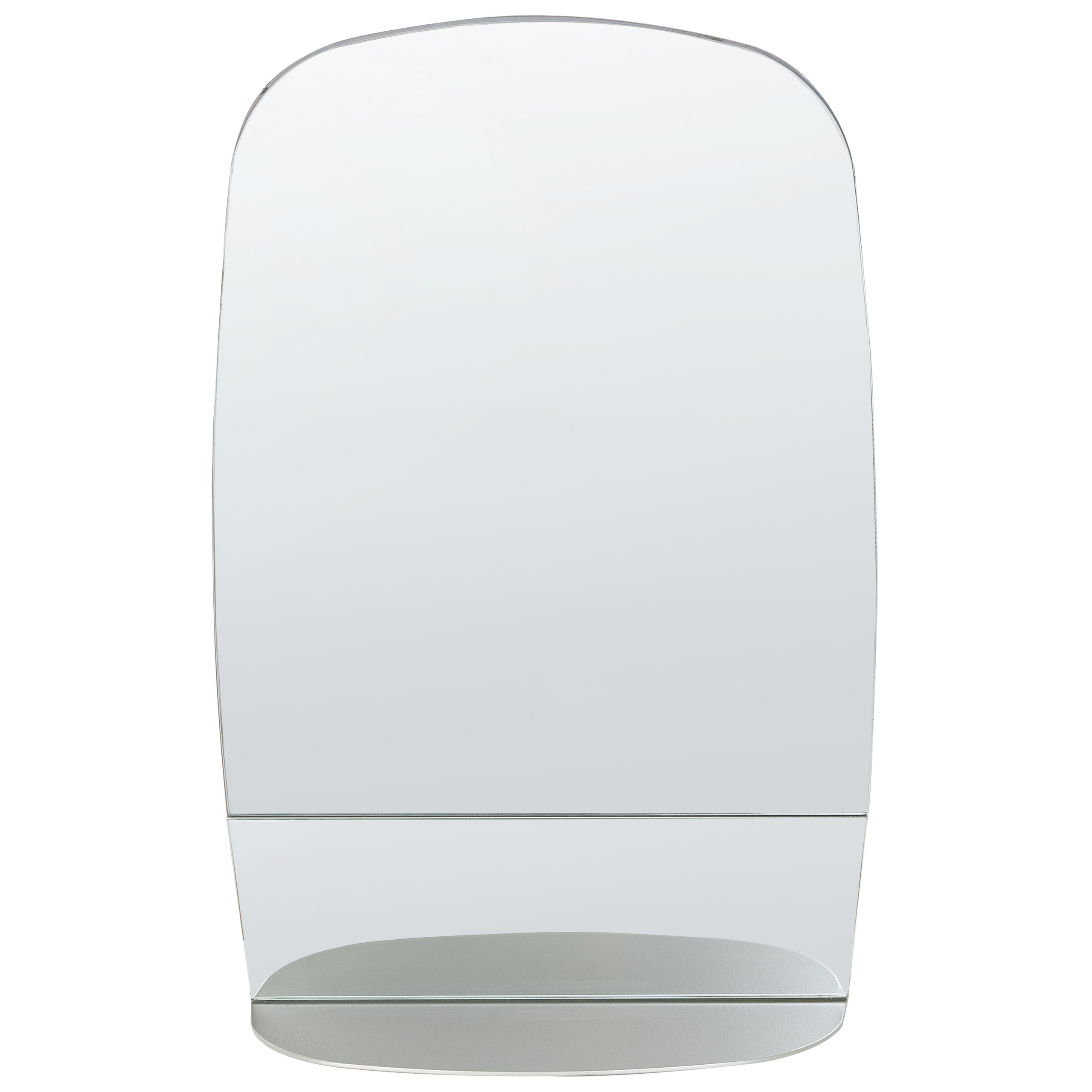 Seinäpeili hyllyllä BRANNAY 40 cm 60 cm metalli Hopea