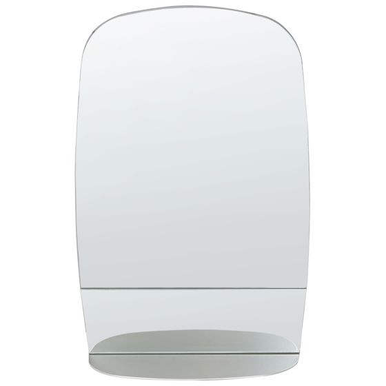 Seinäpeili hyllyllä BRANNAY 40 cm 60 cm metalli Hopea