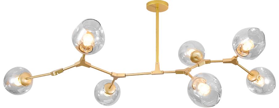 TOOLIGHT riippuva kattovalaisin APP507-7C kulta, 130x130x60cm