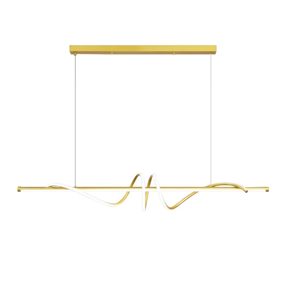 TOOLIGHT riippuvalaisin LHJ024-CP kulta, 120x20x20cm