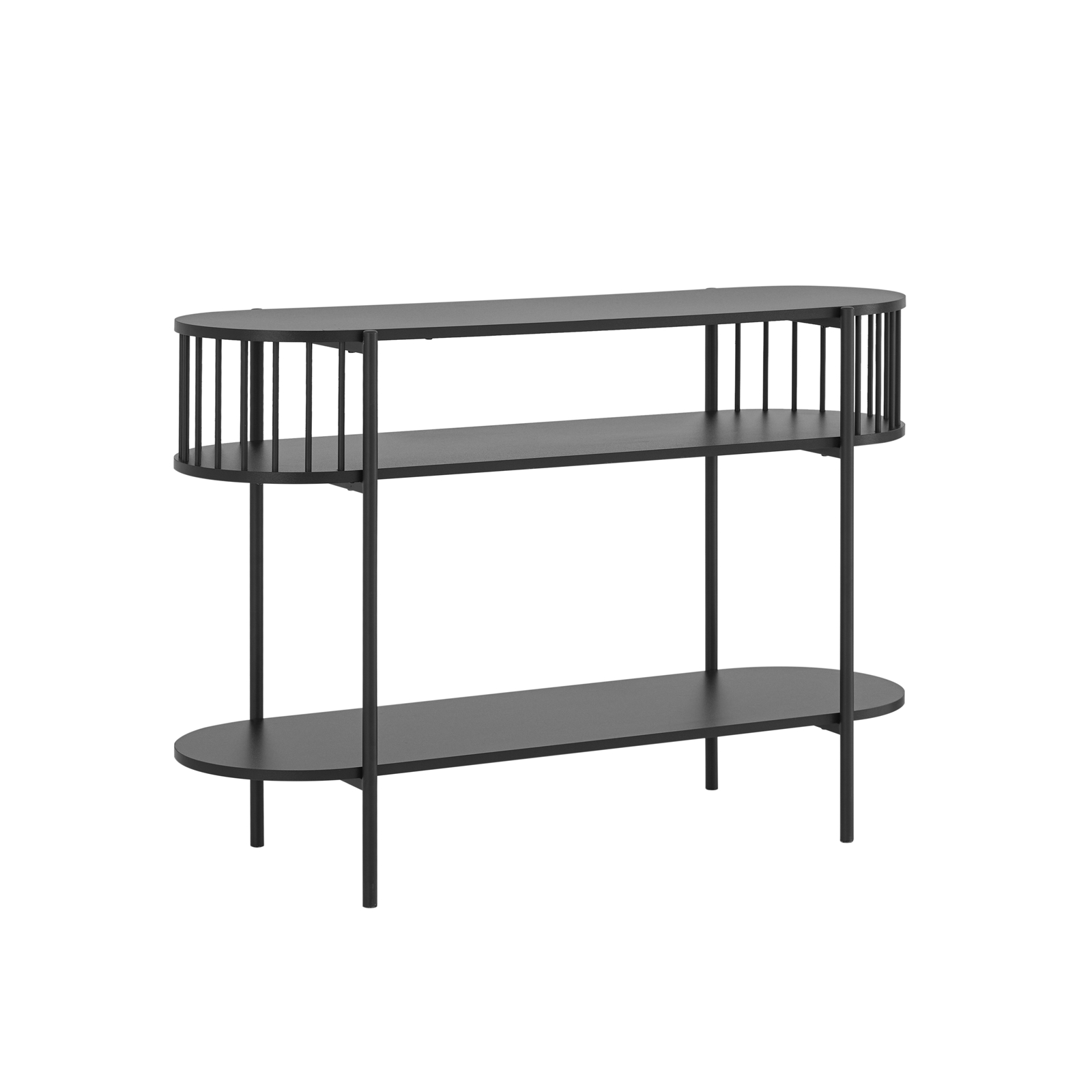 SoBuy Metallinen kapea apupöytä FSB90-SCH - kestävä & ympäristöystävällinen