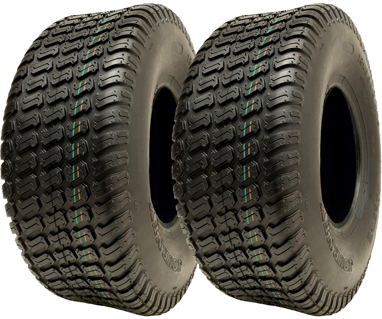 18x6.50-8 ruohonleikkurin renkaat, 4-kerroksiset, Multi Turf Grass Journey P332, 350 kg (2 kpl:n sarja)