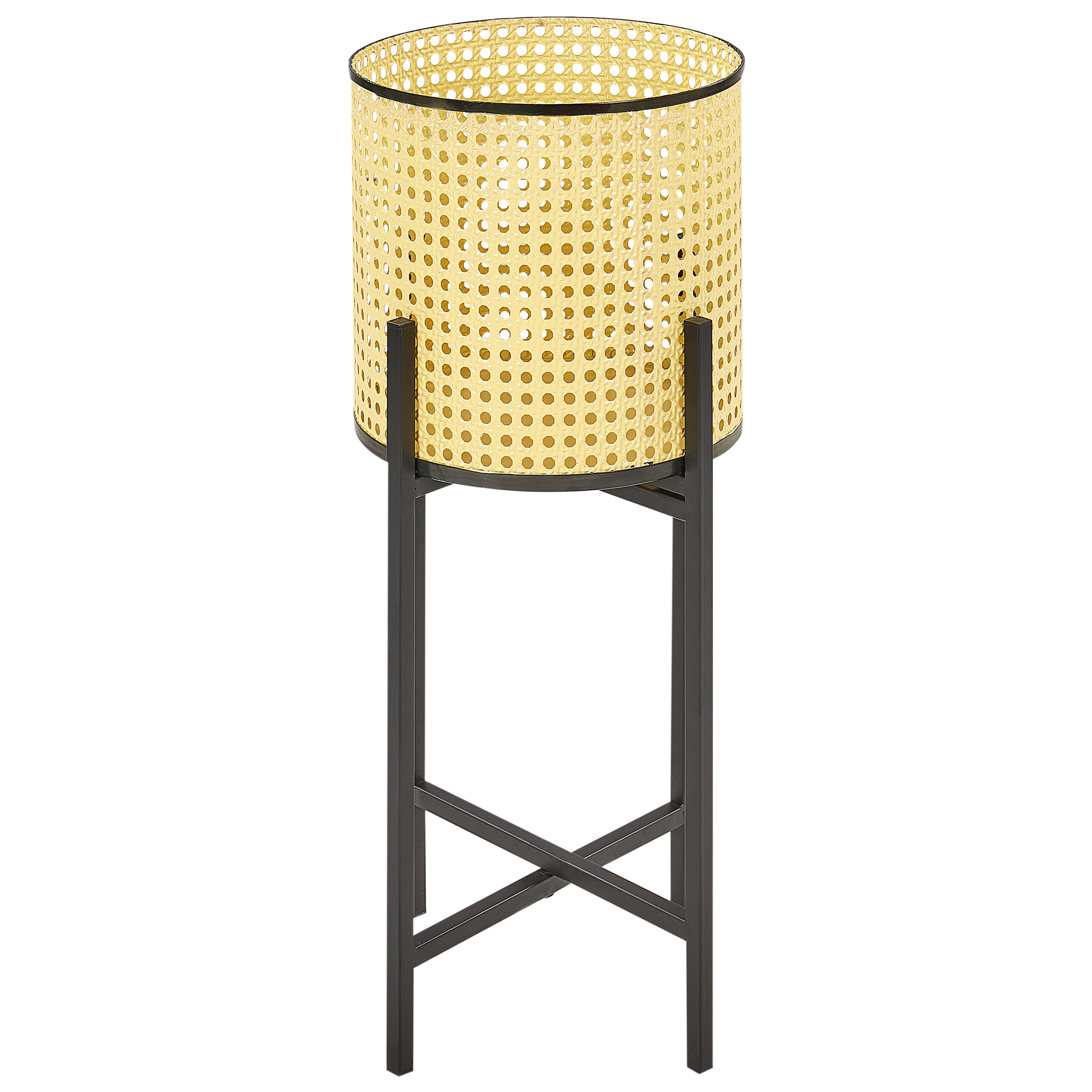 Korotettu kukkaruukku FALLOPIA 25 cm Metalli Beige