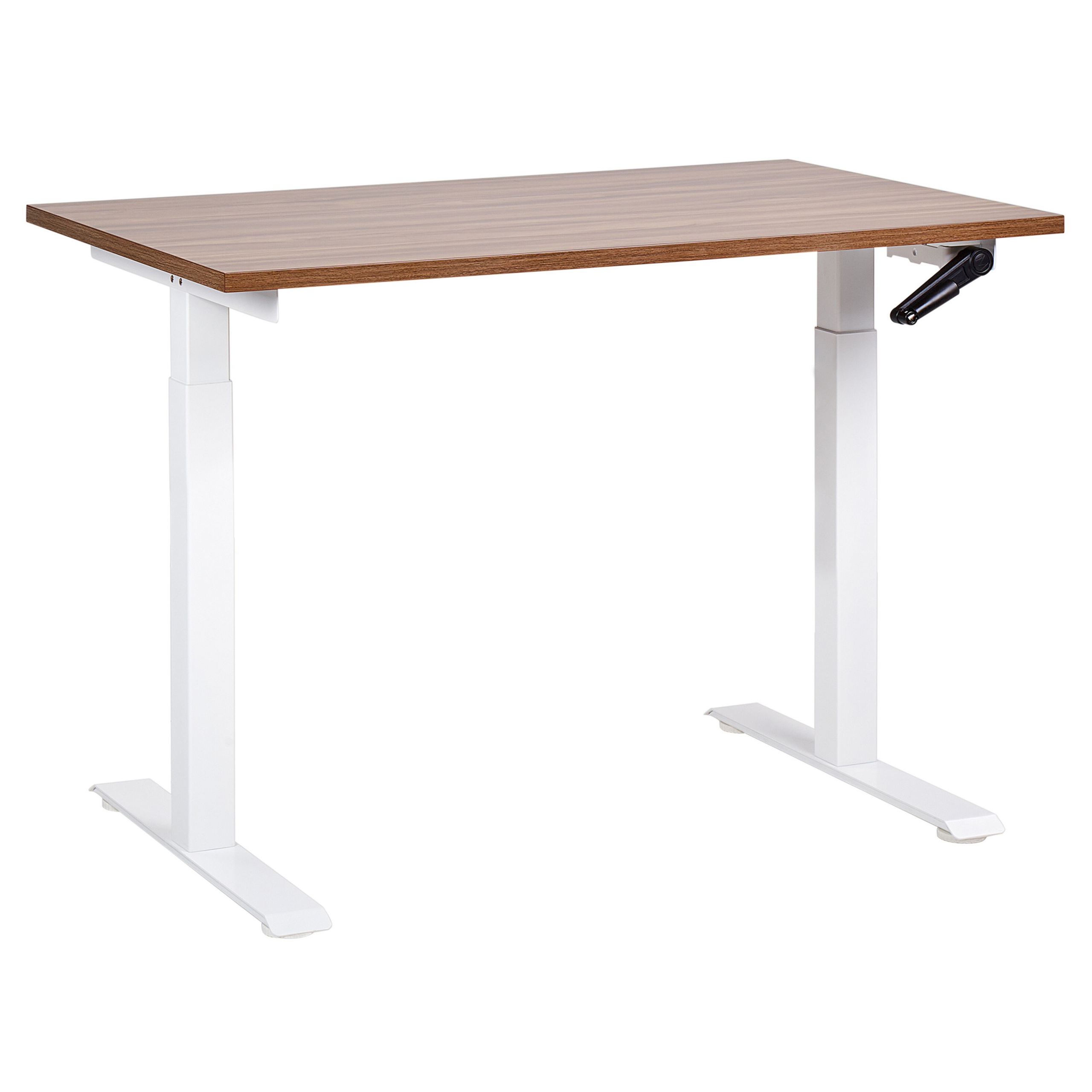 Manuaalisesti säädettävä työpöytä DESTINES Ruskea/valkoinen 120 cm 72 cm