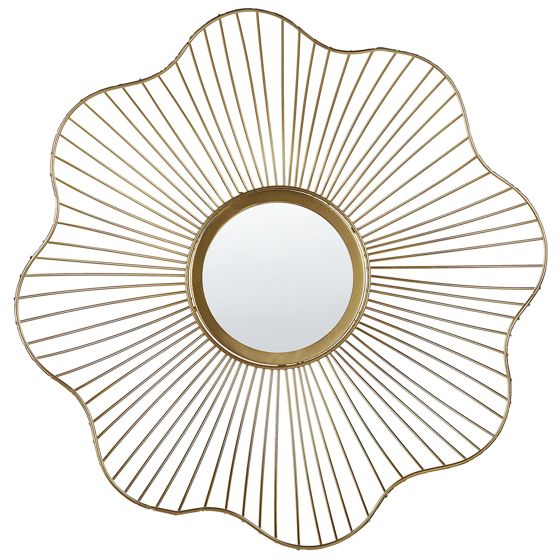 Seinäpeili SENS 40 cm 40 cm metalli Kulta