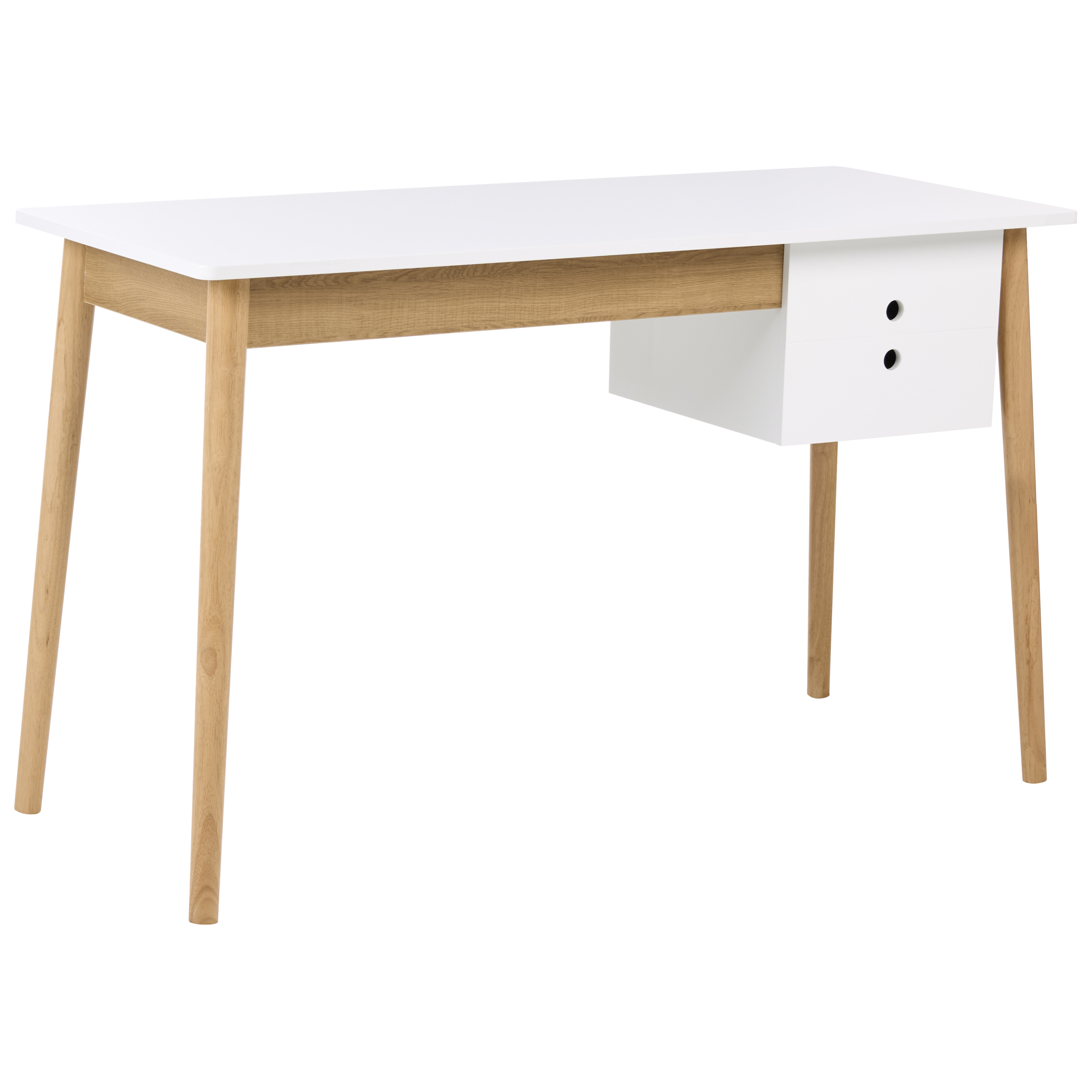 Työpöytä FENESTRA 120 cm 50 cm Vaaleanruskea/valkoinen