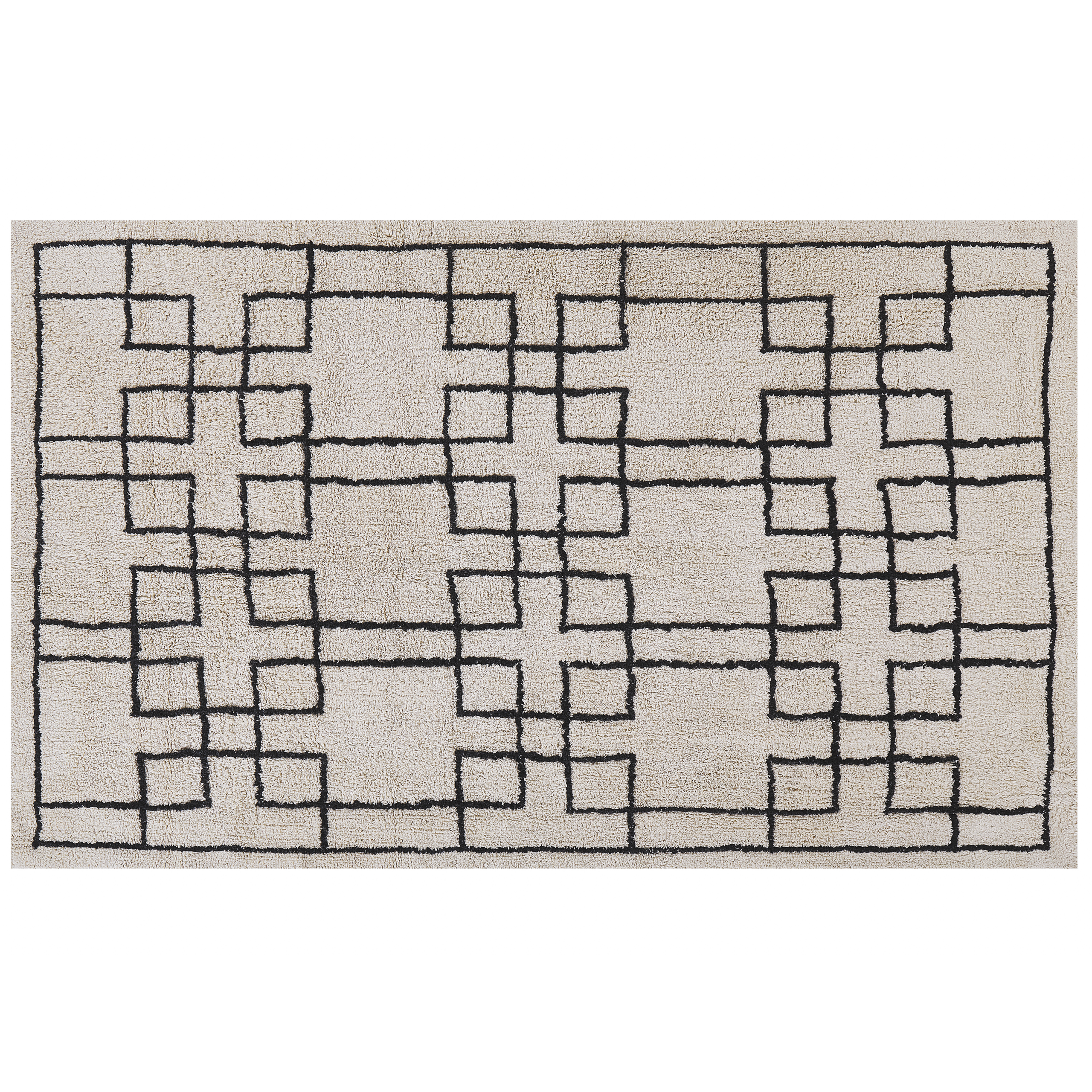 Matto TURHAL Beige 140 x 200 cm Puuvilla