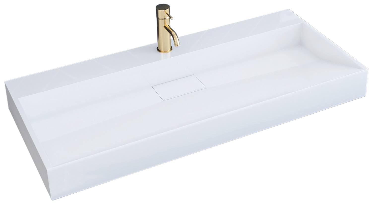 Rea tasoallas GOYA valkoinen, 100X46X10CM