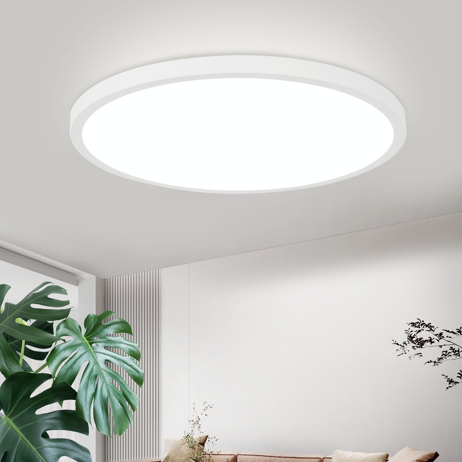ZMH 30 cm 18 W LED-kattovalaisin, IP44, 6000 K