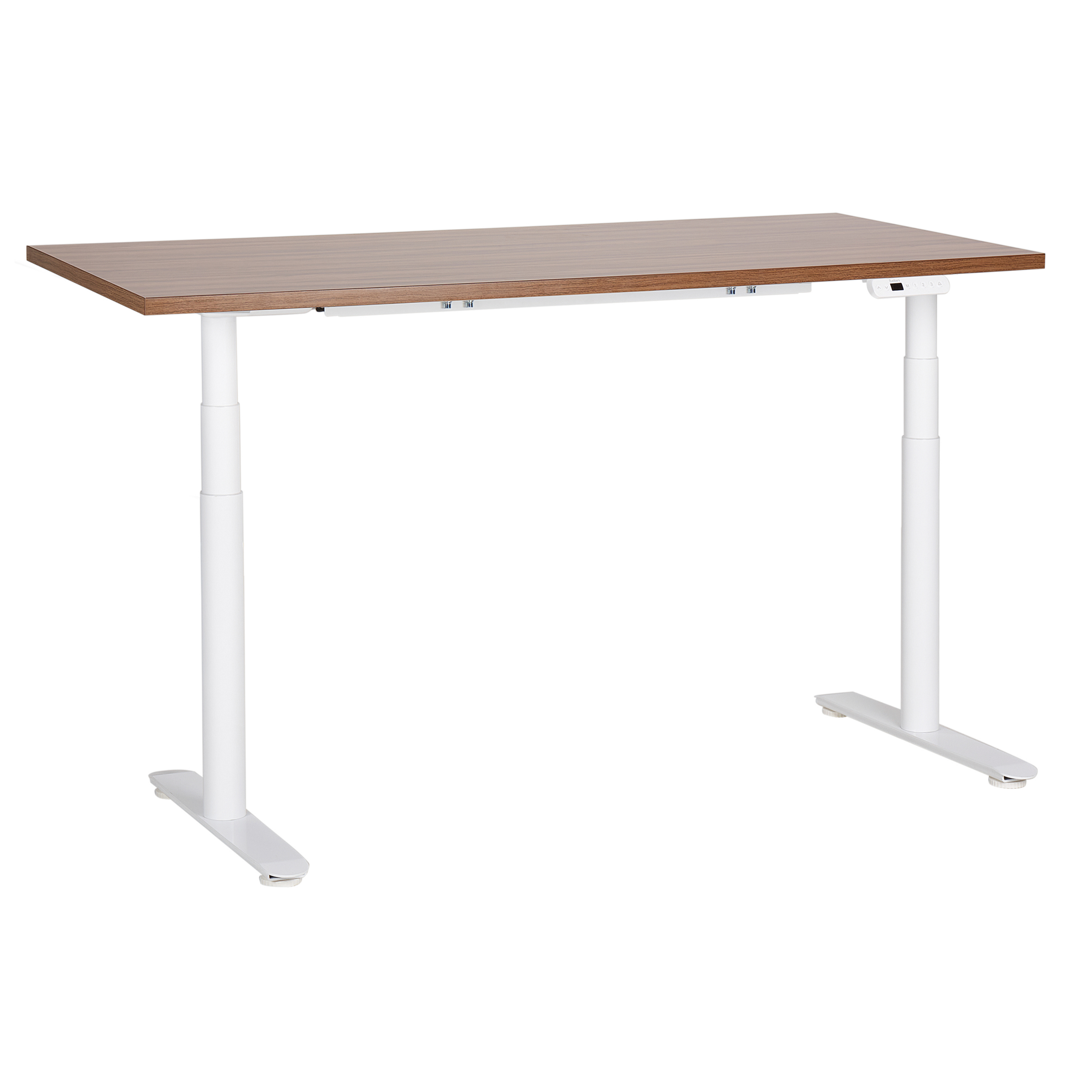 Sähkösäädettävä työpöytä DESTINAS Ruskea/valkoinen 160 cm 72 cm