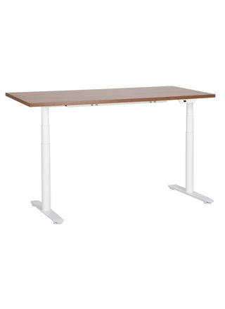 Sähkösäädettävä työpöytä DESTINAS Ruskea/valkoinen 160 cm 72 cm