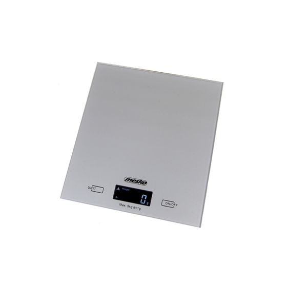 Mesko | Keittiövaaka | MS 3145 | Enimmäispaino (kapasiteetti) 5 kg | Asteikko 1 g | Näyttötyyppi LCD | Hopea