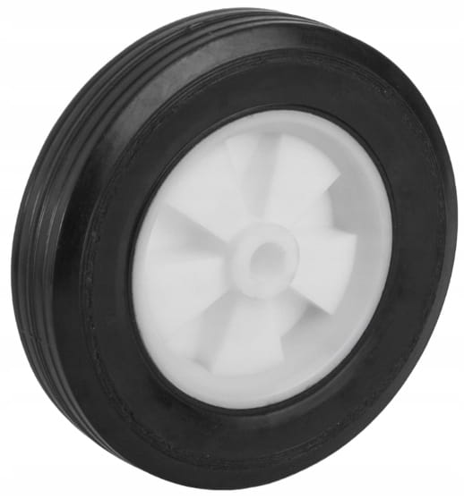 Kiinteä täyskumipyörä, halkaisija 150 mm, kumi–muovi, ruohonleikkuriin