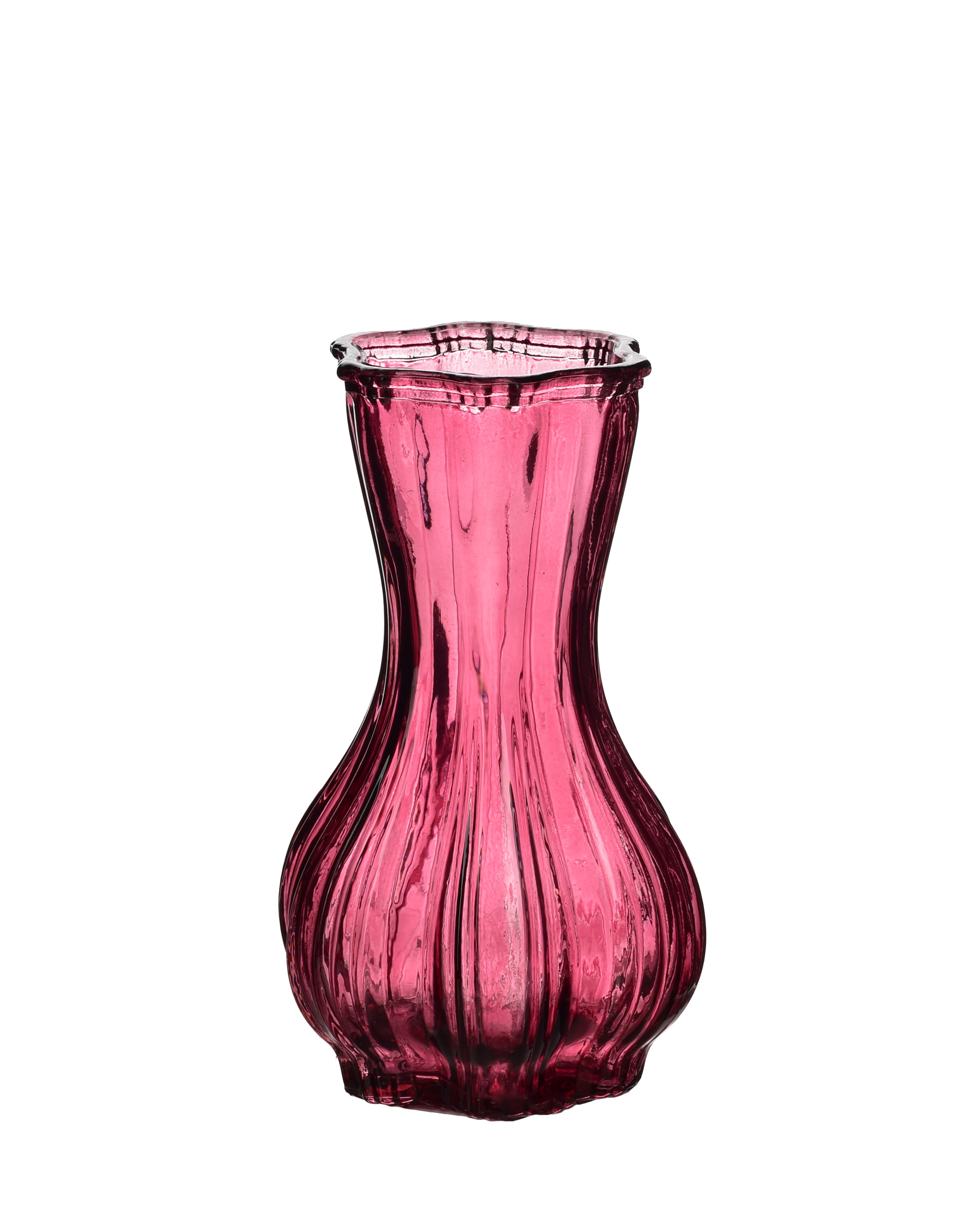 Maljakko SERENITE pinkki lasi 6x15 cm