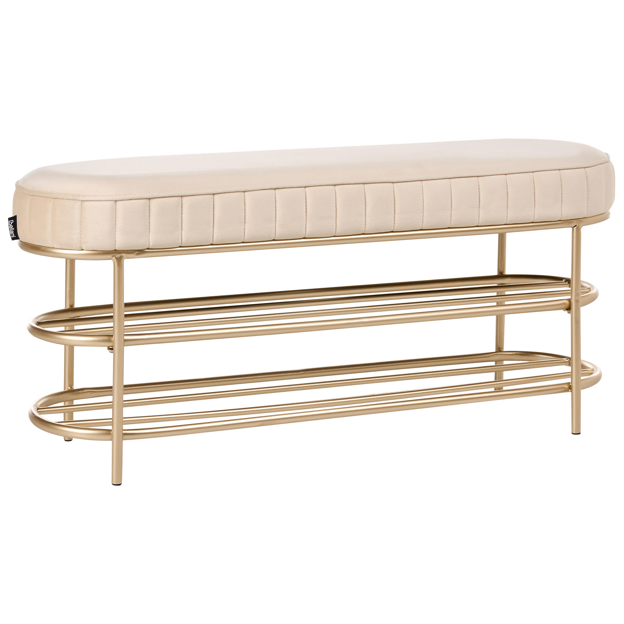 Kenkäpenkki 2 tasoa VERGENNES Sametti Beige