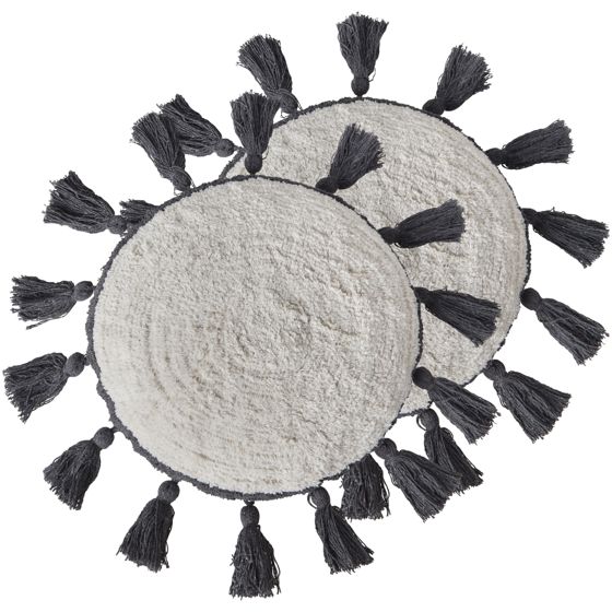 Koristetyynysetti 2 kpl THISTLE puuvilla 40 x 40 cm Luonnonvalkoinen