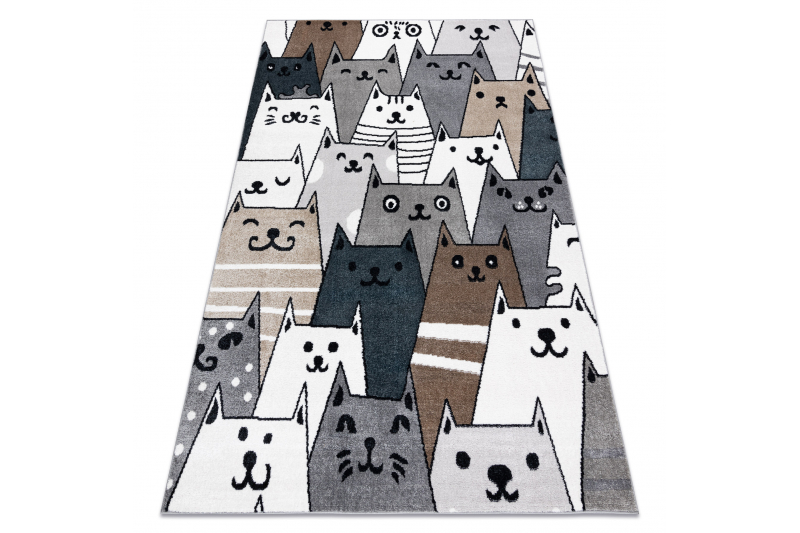Matto FUN Pets lapsille, eläimet multi 160x220 cm