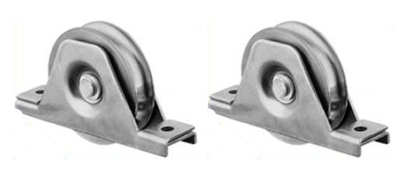 50mm pyöreä urapyörä 2-reikäisessä kiinnikkeessä - 2 kpl:n sarja