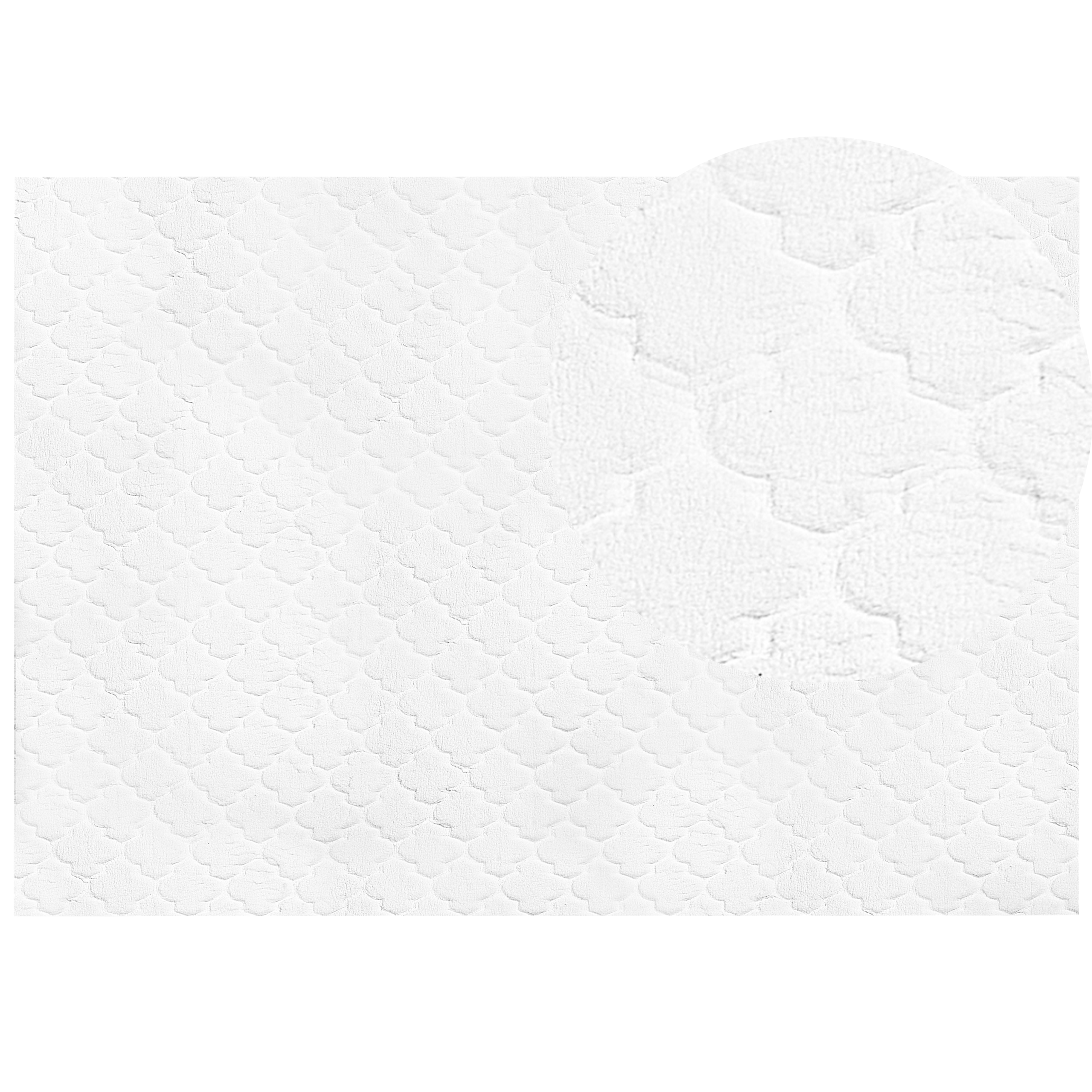 Tekoturkismatto GHARO Valkoinen 160 x 230 cm