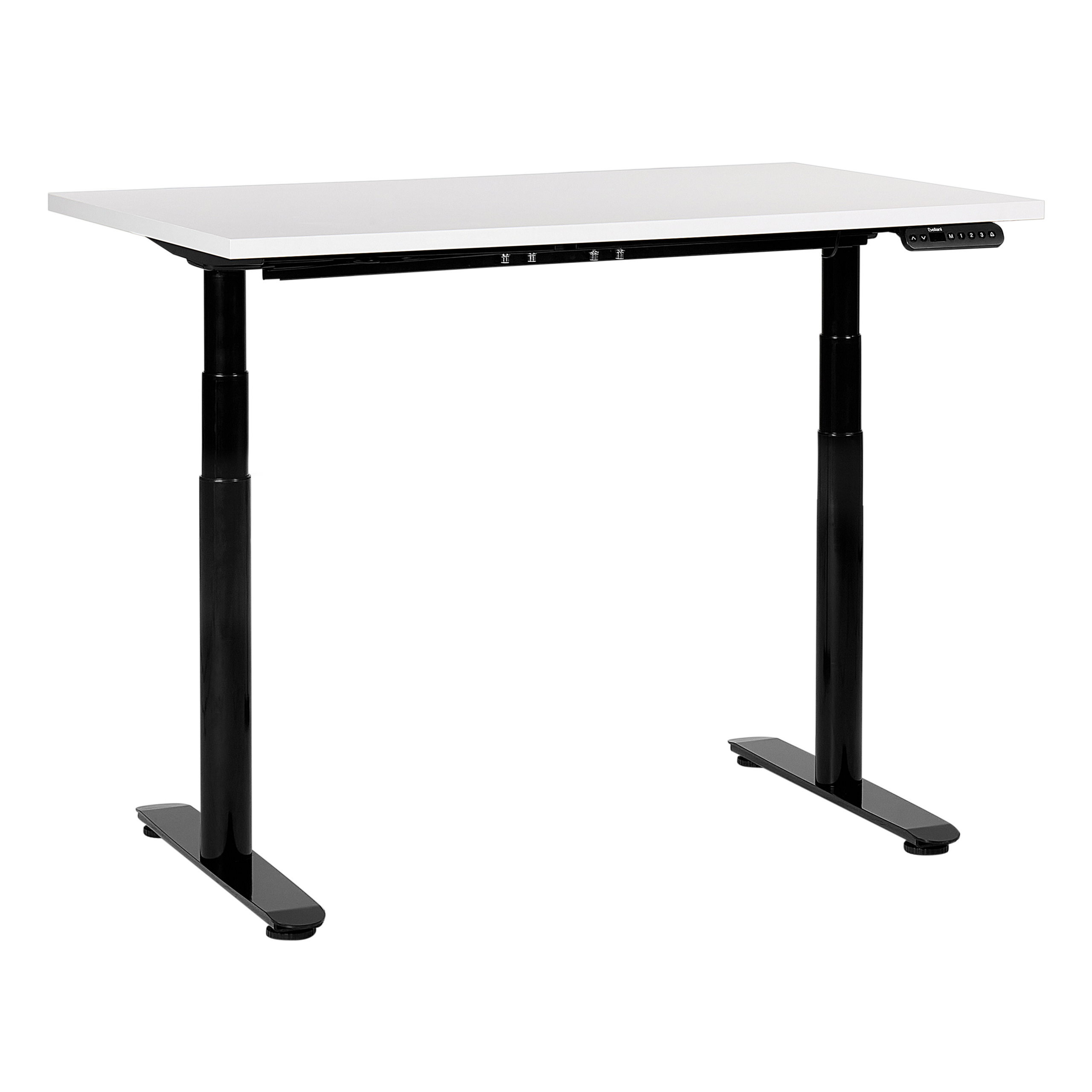 Sähkösäädettävä työpöytä DESTINAS Valkoinen/musta 120 cm 72 cm